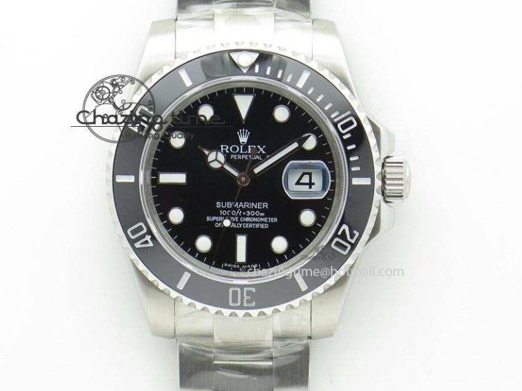 0522 Chic Daytona 116518LN YG JH Best Black Gold Dial On Rubber Strap A4130 (Free XS Rubber ) 3458